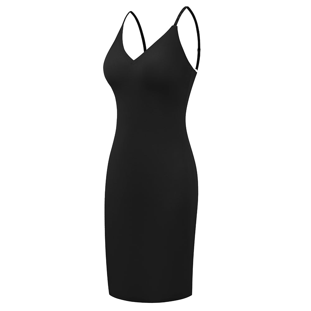 Großhandel 1343 Damen Unsichtbares V-Ausschnitt langes Unterkleid