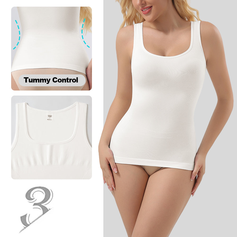 Großhandel A1027 Nahtlose Damen-Shapewear Tanktops mit hohem Rücken
