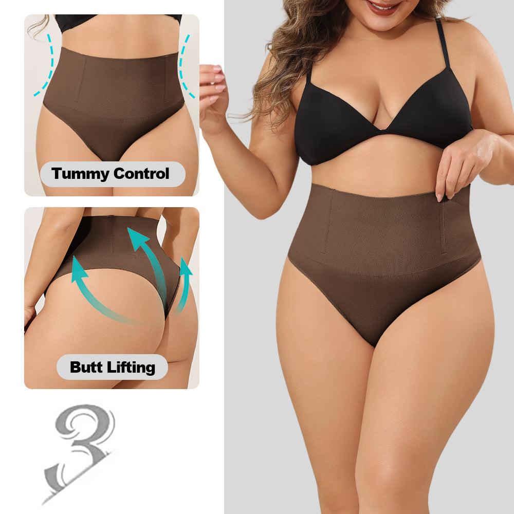 Wholesale SH0014 Women's Seamless Shapewear Mid Waist Thong