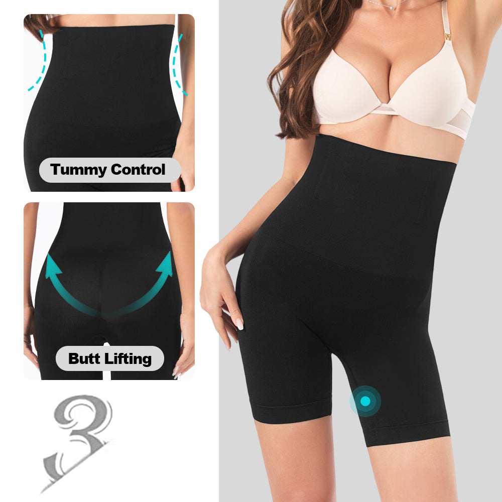 Wholesale SH0012(205)(672) Women's Seamless Shapewear High Waist Mid Thigh Shorts
