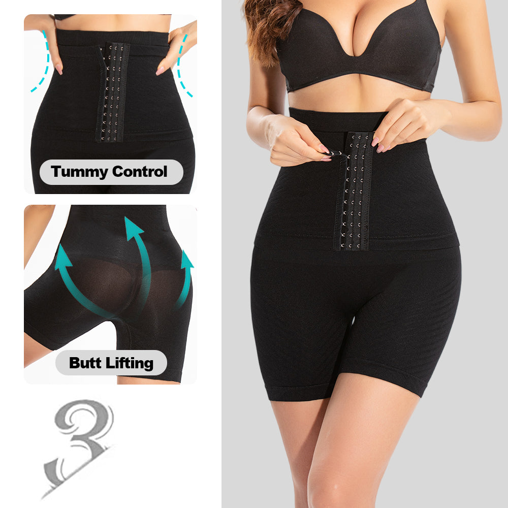 Wholesale 676 Women's Seamless Shapewear High Waist Boyshort with Adjusted Compression