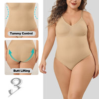 Wholesale A1015  Women's Seamless Shapewear Racerback Bodysuit Brief