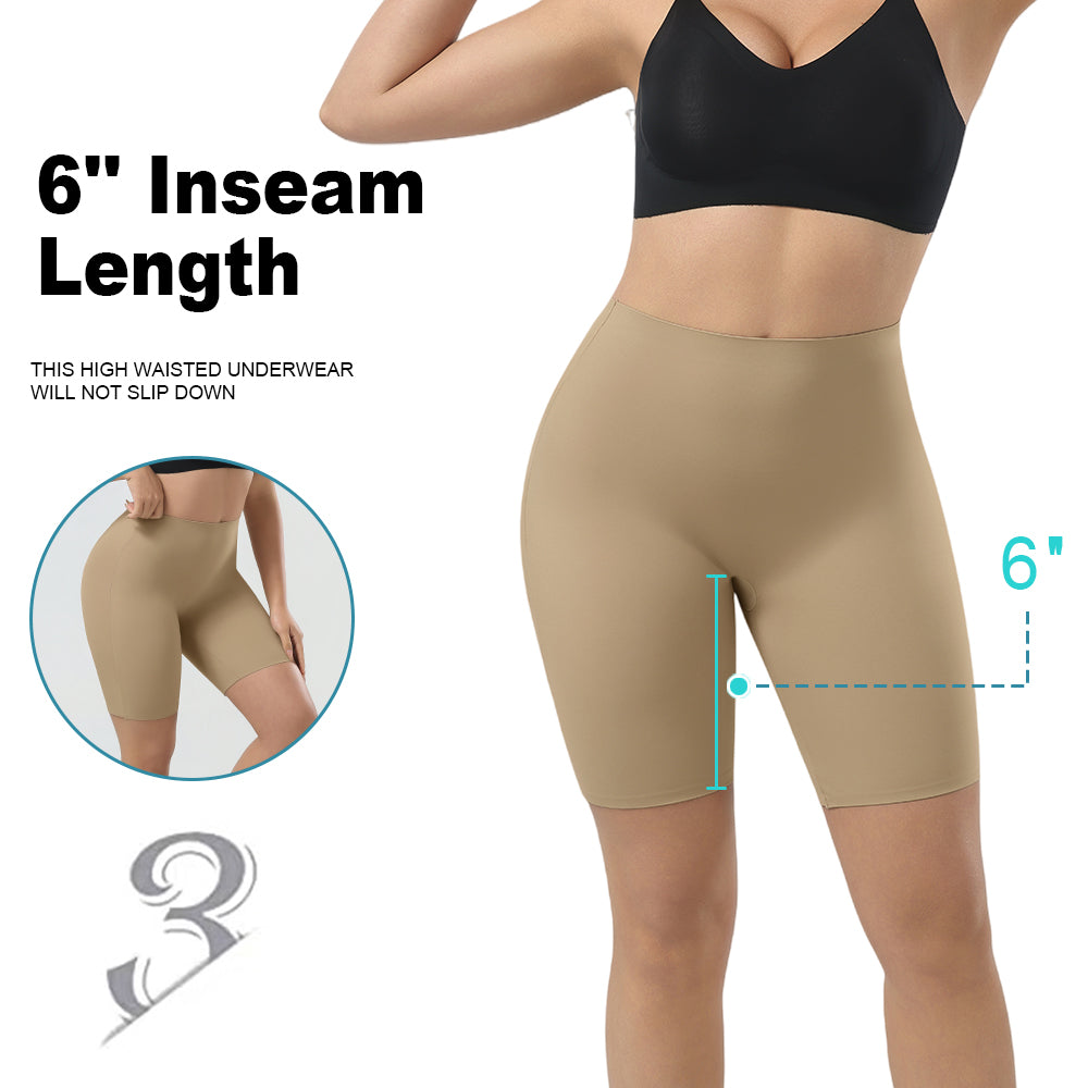 Großhandel 1357 Damen unsichtbare Shorts mit tiefem Rückenausschnitt und mittellangem Bein