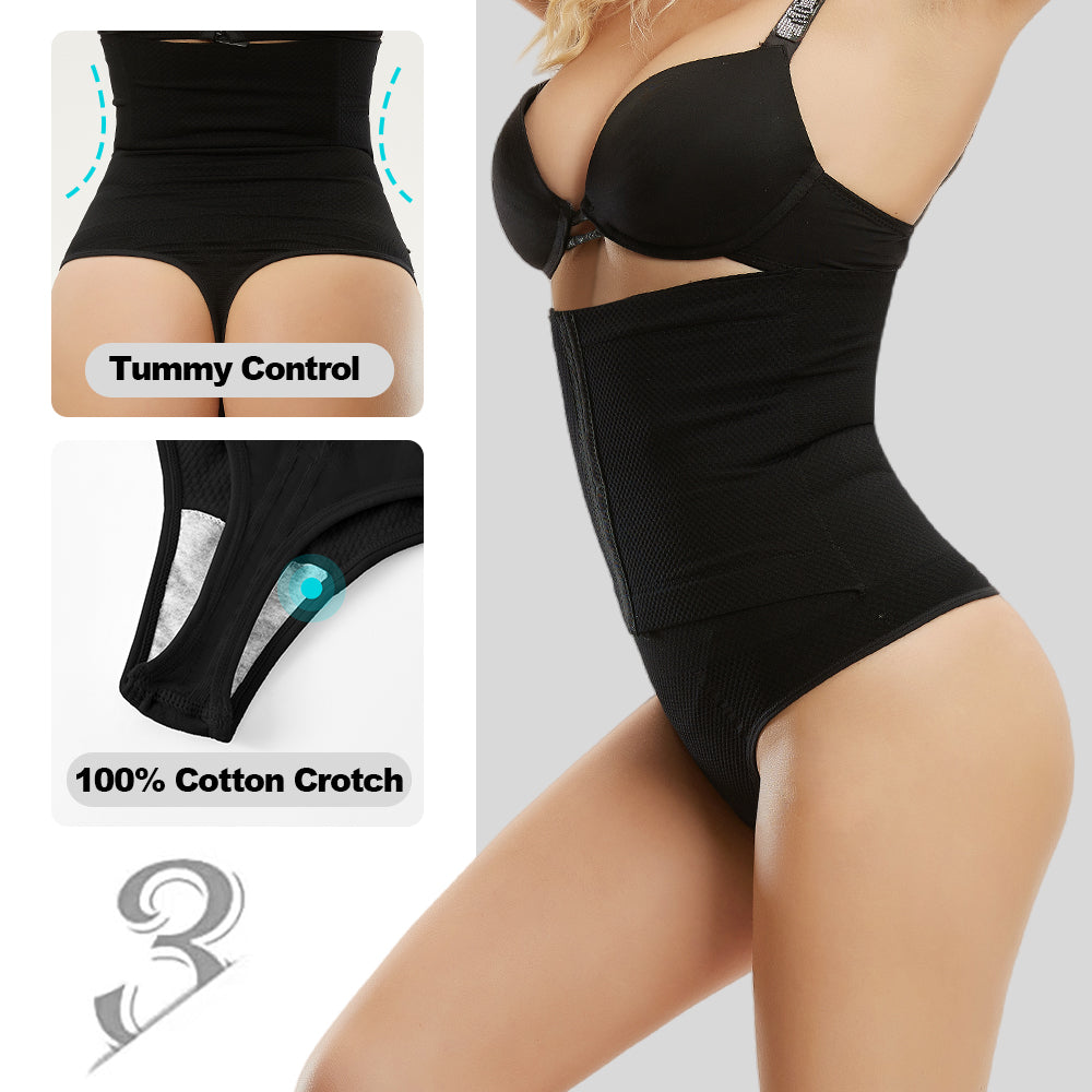 Großhandel 6851 Nahtloser Damen-Shapewear-High-Waist-Tanga mit angepasster Kompression