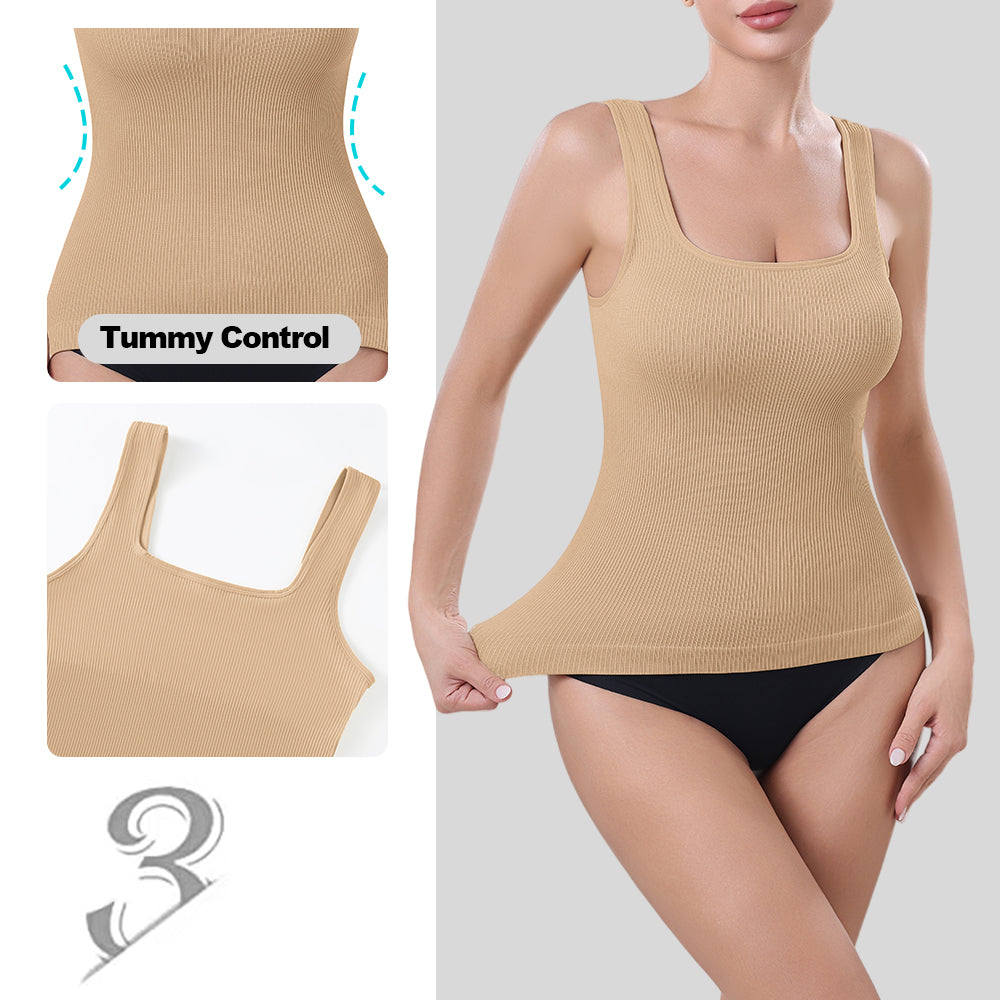 Großhandel A1000 Damen Nahtlose Shapewear Gerippte Tank Tops