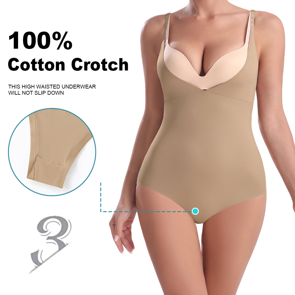 Großhandel 31065 Unsichtbarer Damen-Shapewear-Body mit offenem Busen