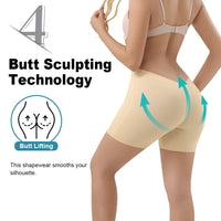 Wholesale 1358 Women's Invisible Low Back Mid Thigh Boyshort