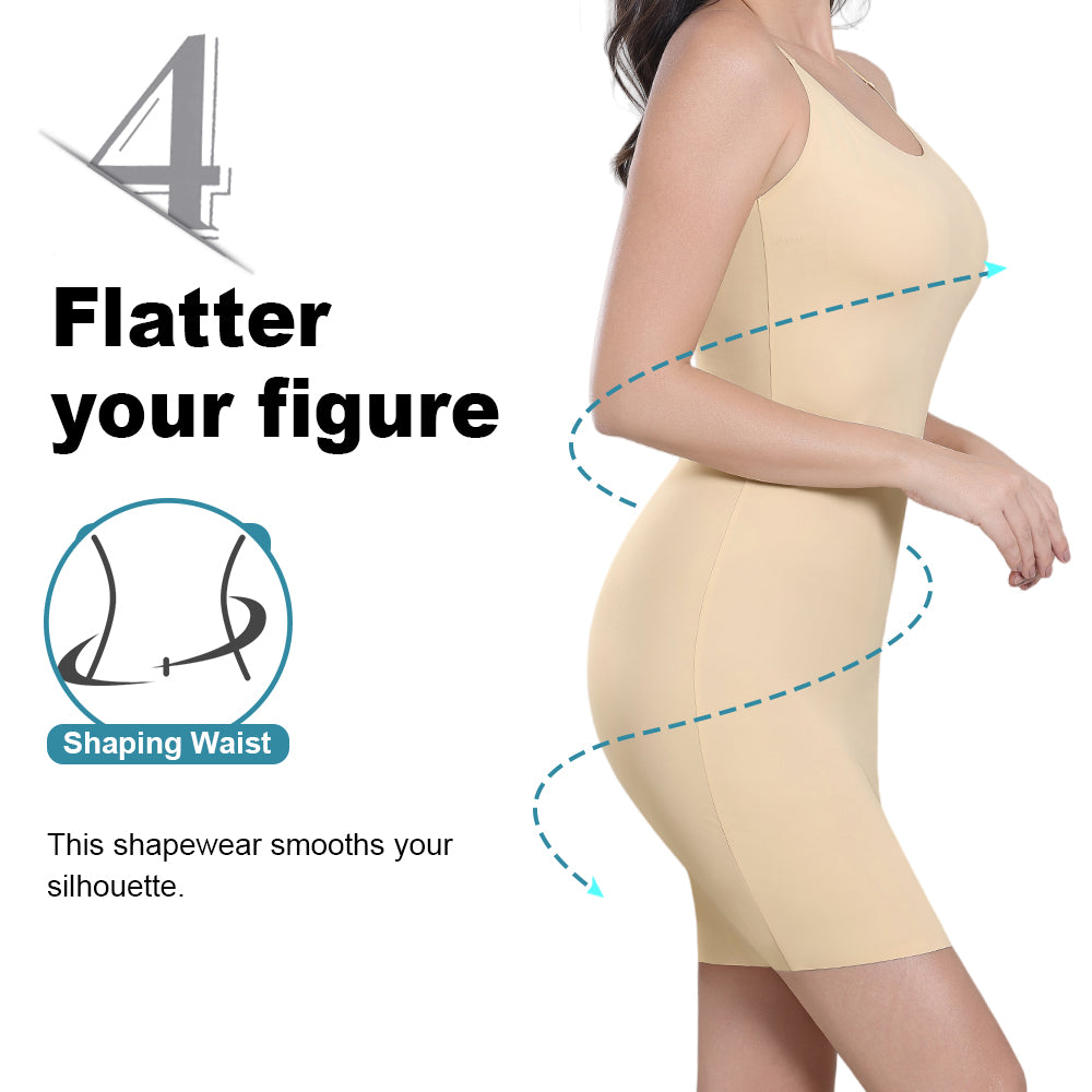 Wholesale 1342 Women's Invisible Round Neck Long Slip
