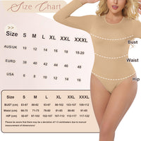 Großhandel A1022 Nahtloser Damen Bodysuit mit langen Ärmeln und String-Rücken