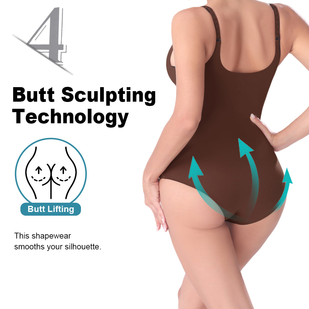 Großhandel 31065 Unsichtbarer Damen-Shapewear-Body mit offenem Busen