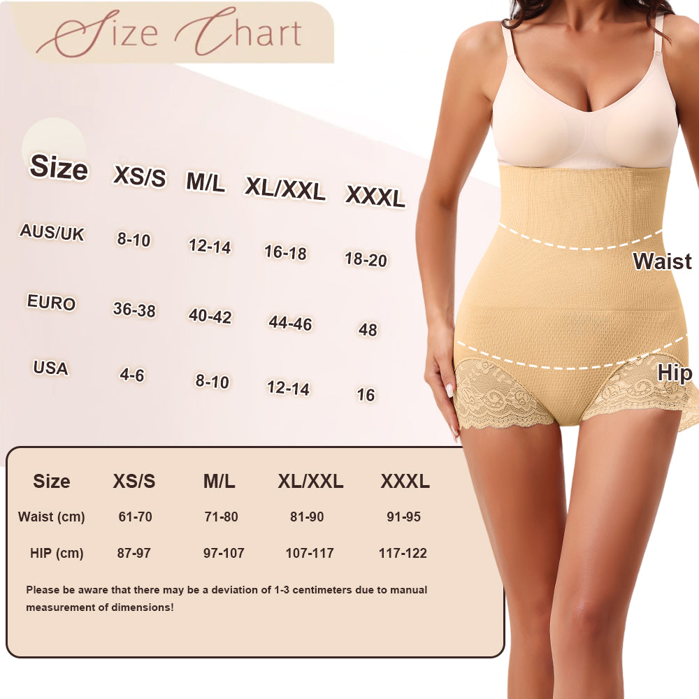 Wholesale SH0006  Women's Seamless Shapewear High Waist Brief with Lace at Legs