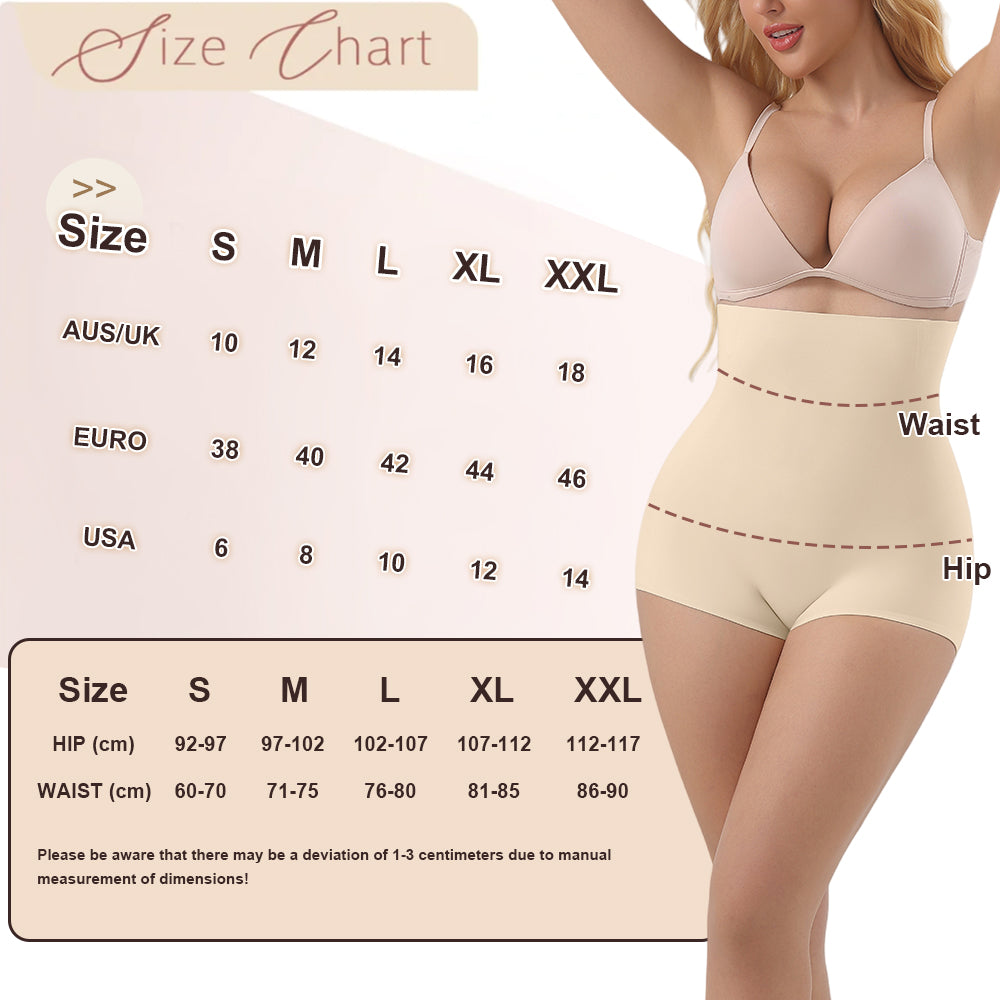 Wholesale 3370 Women's Invisible Double Layers Shapewear High Waist Brief