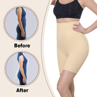 Großhandel 1363 Damen unsichtbare High-Waist-Shorts, mittellang