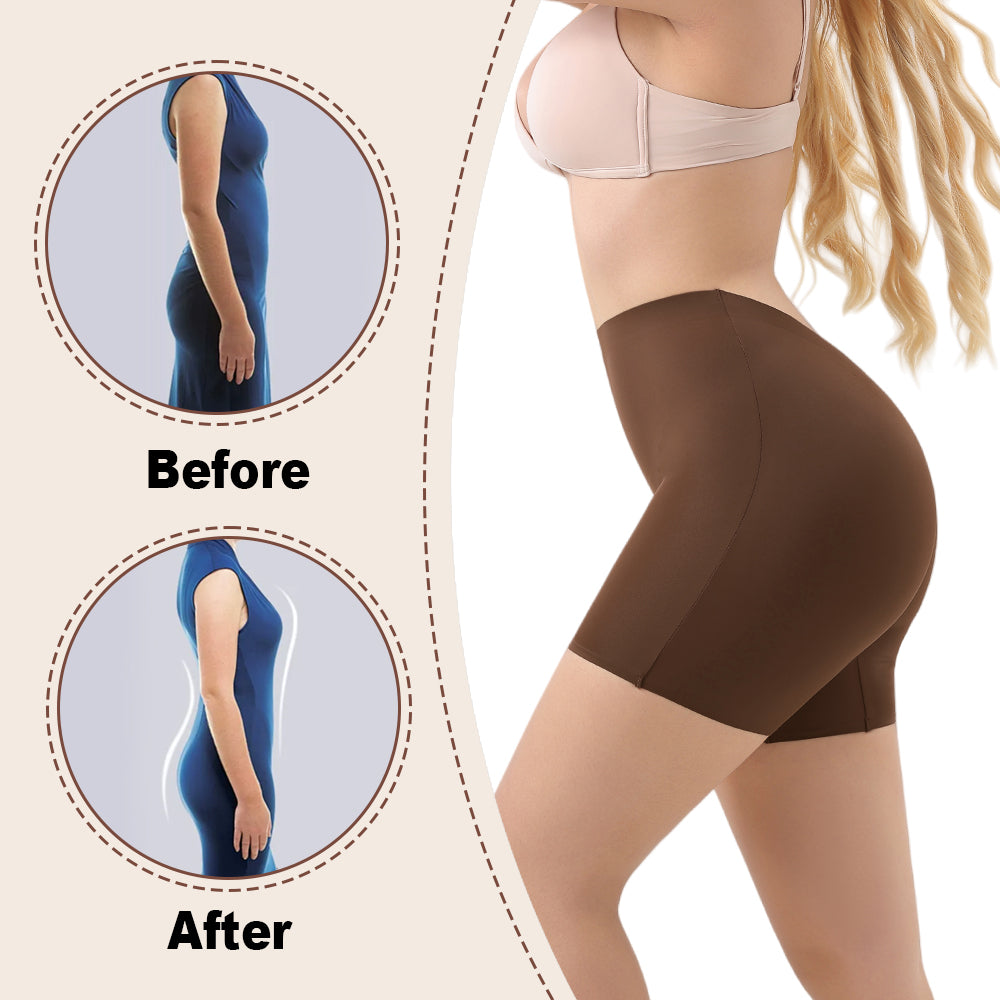 Wholesale 1358 Women's Invisible Low Back Mid Thigh Boyshort