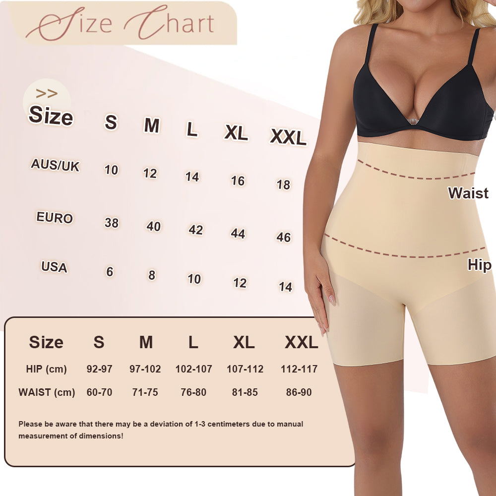 Wholesale 3363 Women's Invisible Double Layers Shapewear High Waist Boyshort
