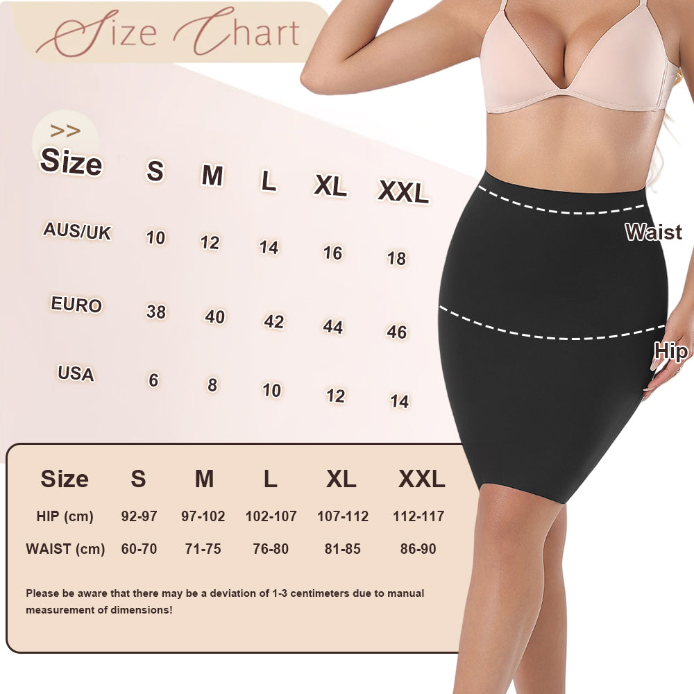 Großhandel 3364 Damen unsichtbare Shapewear-Halbunterröcke mit doppelter Schicht