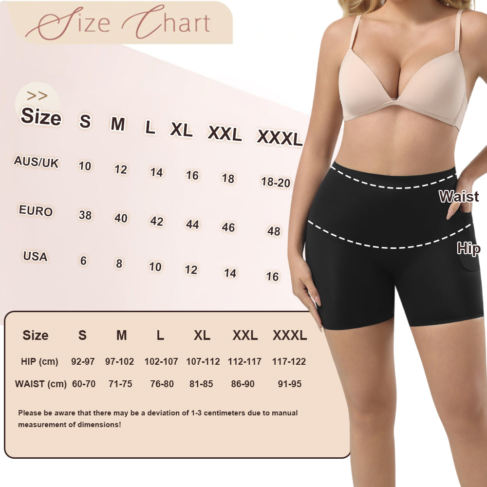 Großhandel 1360P Unsichtbare Damen-Boyshorts mit mittlerer Bundhöhe und Tasche