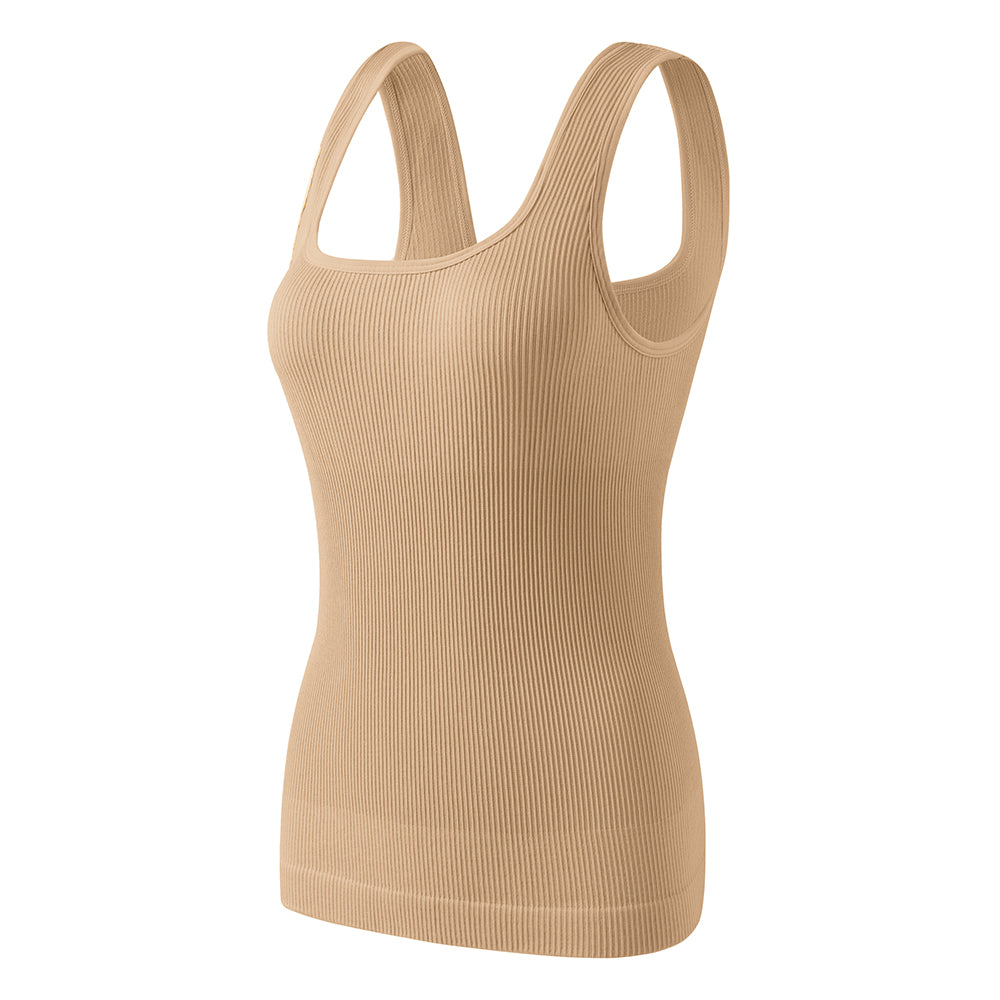 Großhandel A1000 Damen Nahtlose Shapewear Gerippte Tank Tops