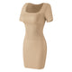 Wholesale A1023  Women's Seamless Shapewear Short Sleeves Long Slips