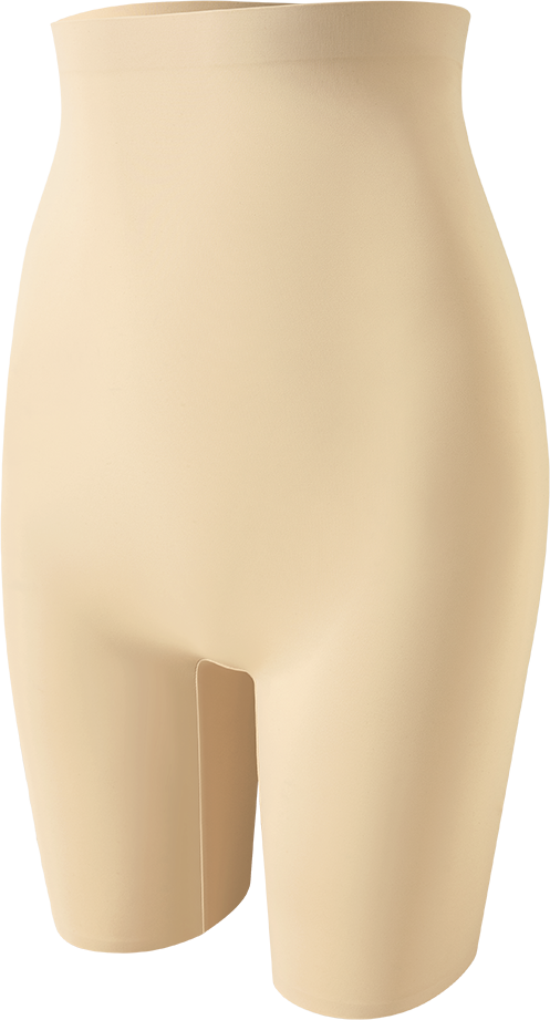 Großhandel 1363 Damen unsichtbare High-Waist-Shorts, mittellang