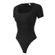 Wholesale A1007  Women's Seamless Shapewear Short Sleeves Bodysuit Thong