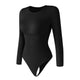 Großhandel A1022 Nahtloser Damen Bodysuit mit langen Ärmeln und String-Rücken